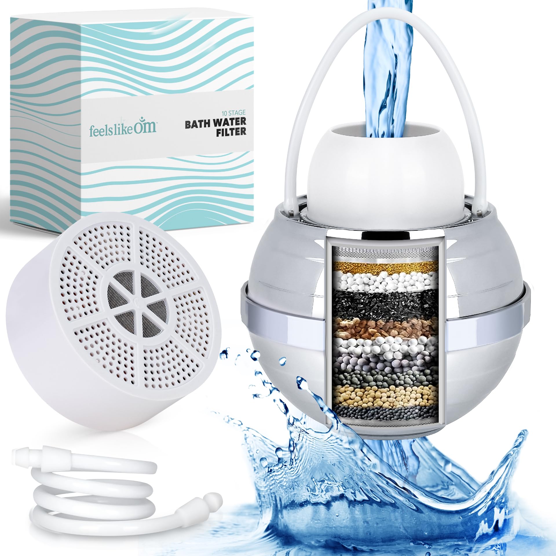 Feels Like Om Advanced Bathtub Water Filter - 10-Stage Filtration